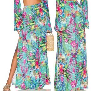 Luli Fama HIDDEN GEMS - Open Sides Wide Leg Pant - Multicolor